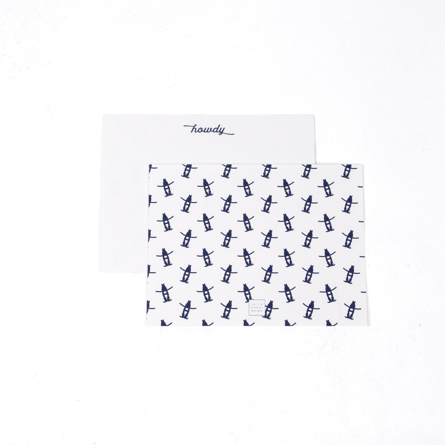 Howdy Notecard Set -Navy (8pcs)