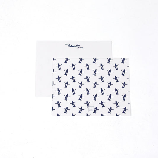 Howdy Notecard Set -Navy (8pcs)