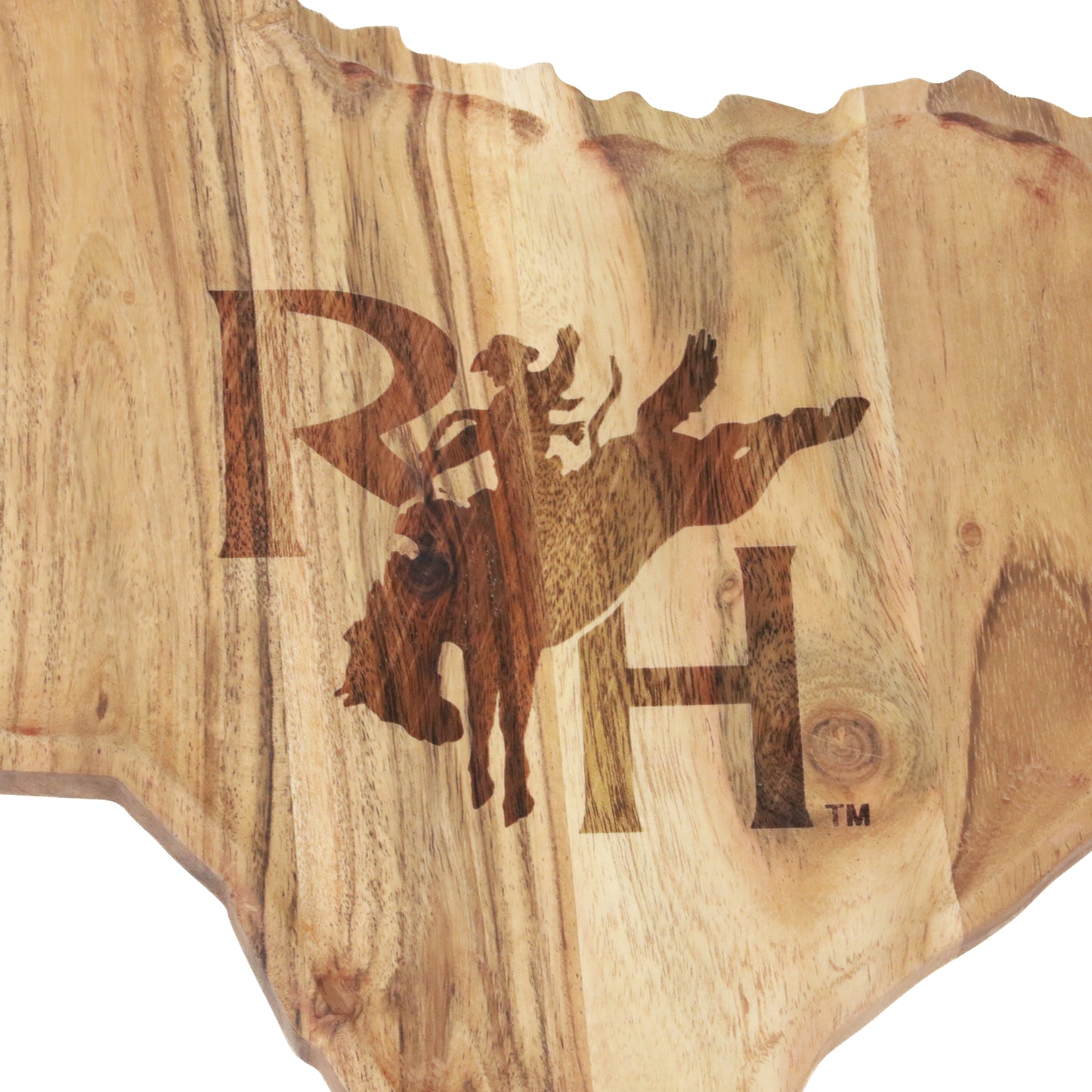 Wooden RH Bronc Serving Tray