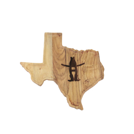 Wooden Bow-H Serving Tray
