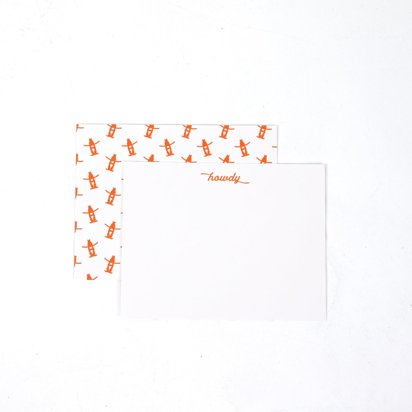 Howdy Notecard Set -Orange (8pcs)