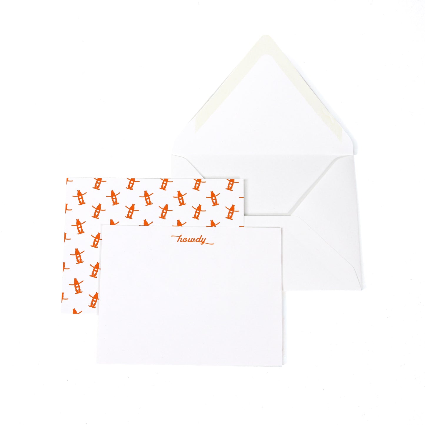 Howdy Notecard Set -Orange (8pcs)