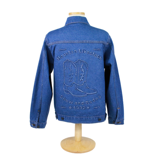 Ladies Embossed Denim Jacket