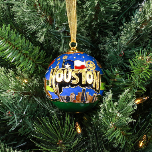 HLSR Houston Cloisonne Ornament