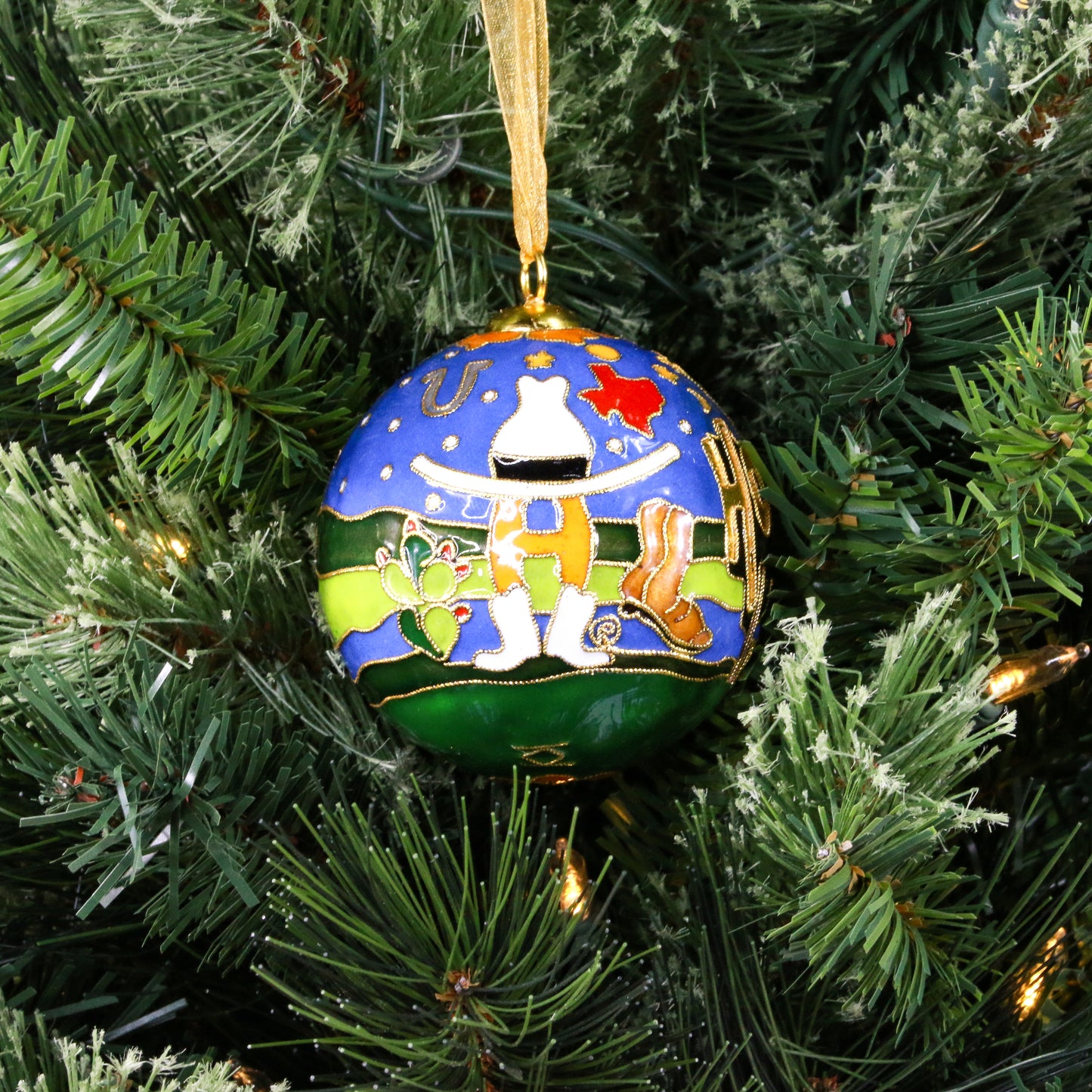 HLSR Houston Cloisonne Ornament