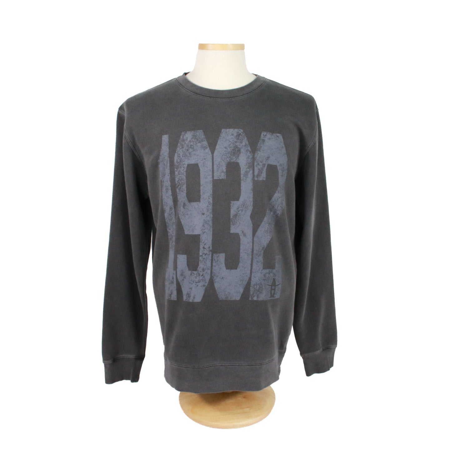 1932 Distressed Crew Sweatshirt - Charcoal