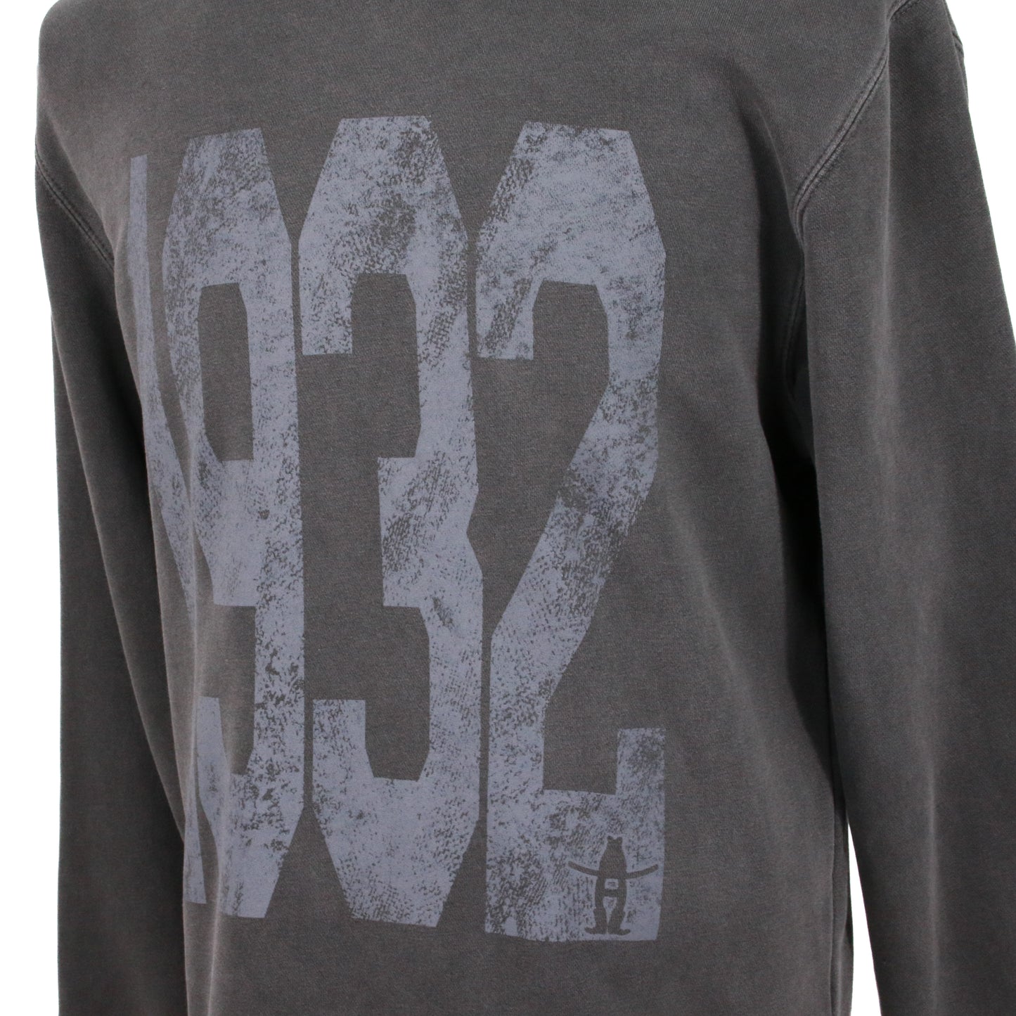 1932 Distressed Crew Sweatshirt - Charcoal