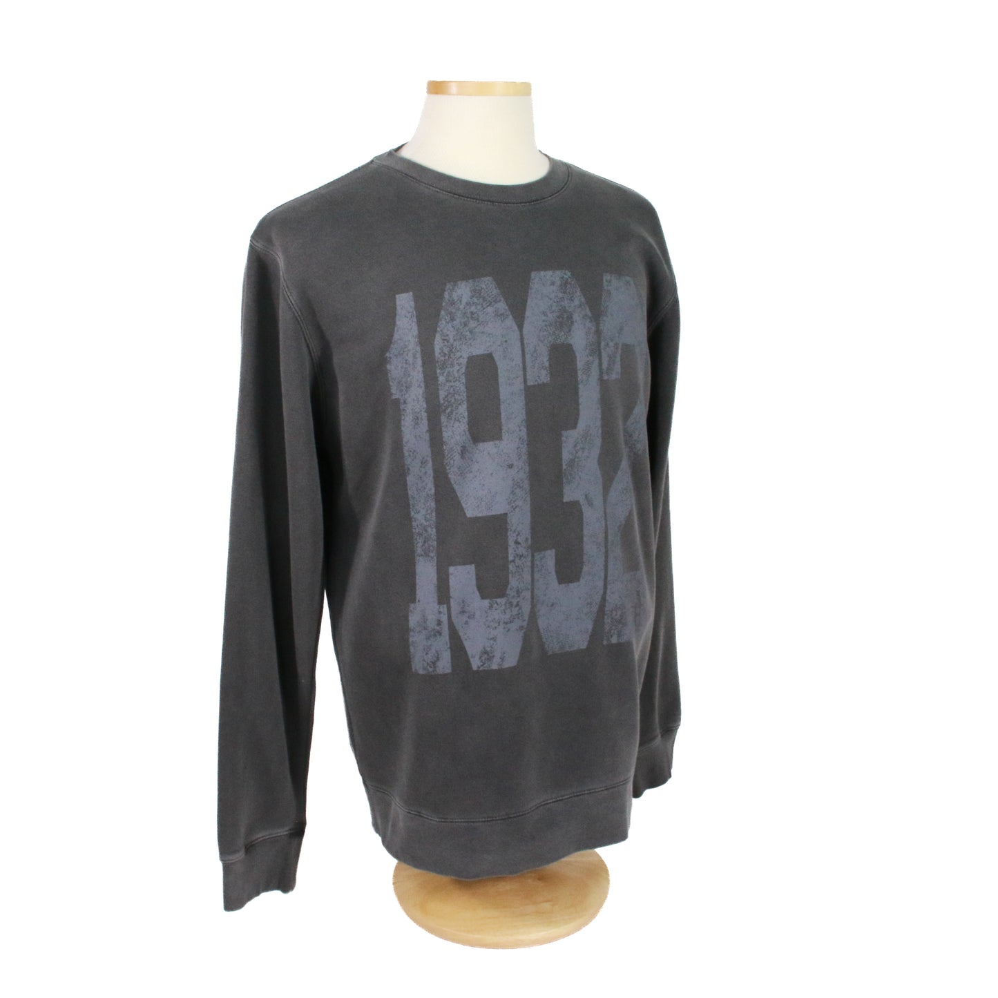 1932 Distressed Crew Sweatshirt - Charcoal