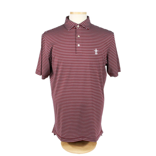 Peter Millar Oaks Polo - Maroon Stripe
