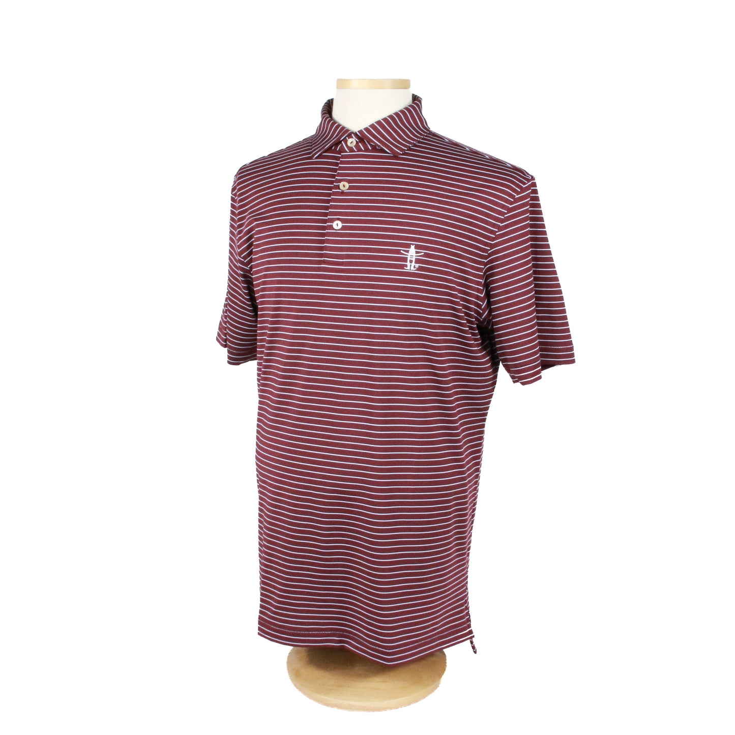 Peter Millar Oaks Polo - Maroon Stripe