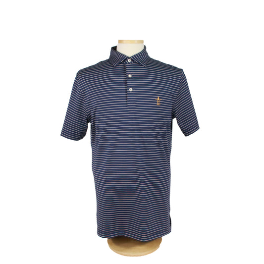 Peter Millar Oaks Polo - Tan Stripe