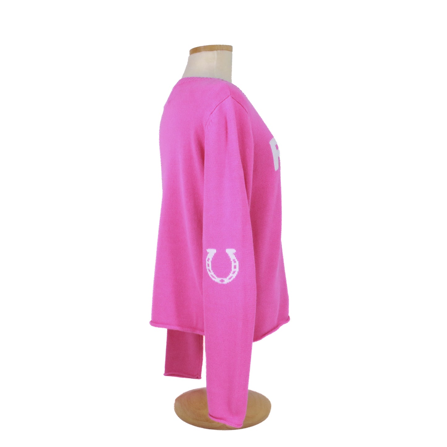 Ladies Rodeo Intarsia Sweater - Pink