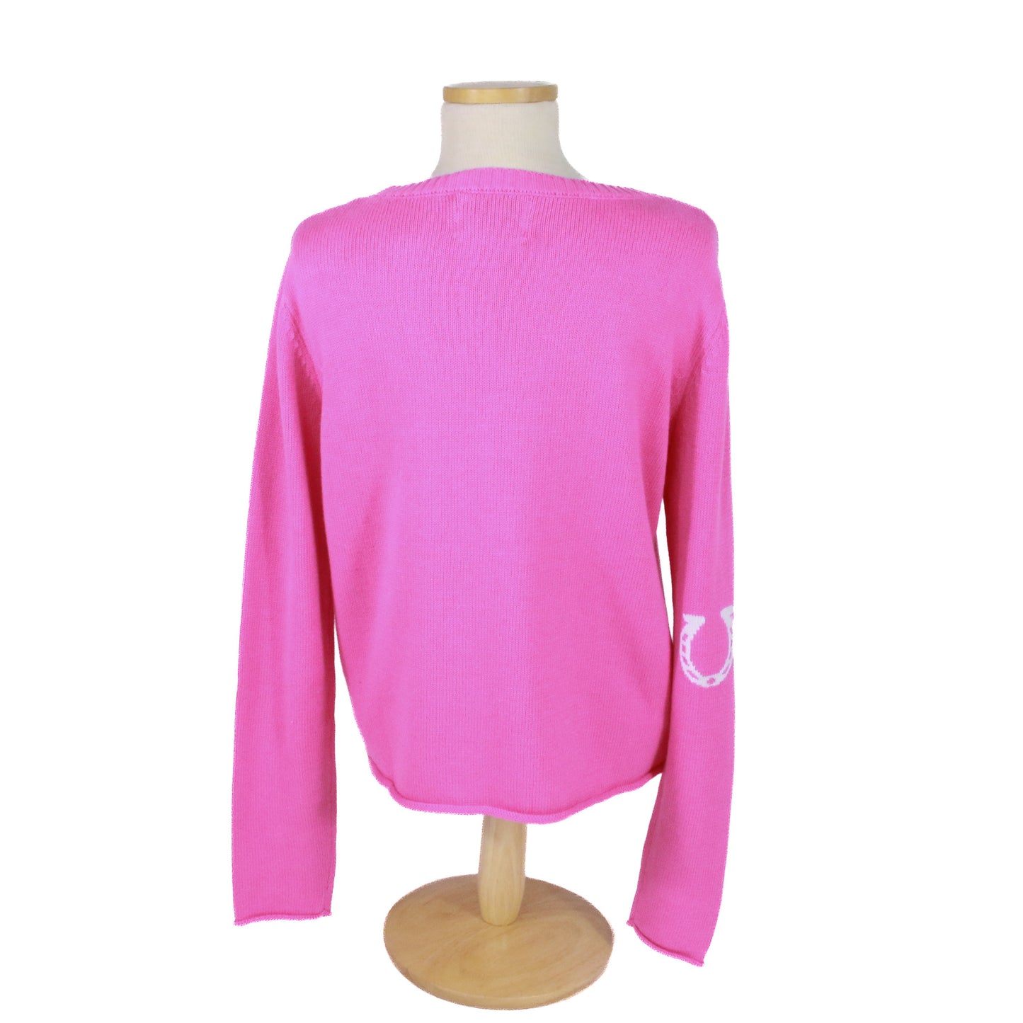 Ladies Rodeo Intarsia Sweater - Pink