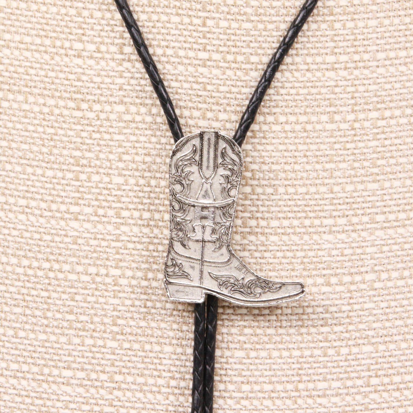 November Maker Silver Boot Bolo