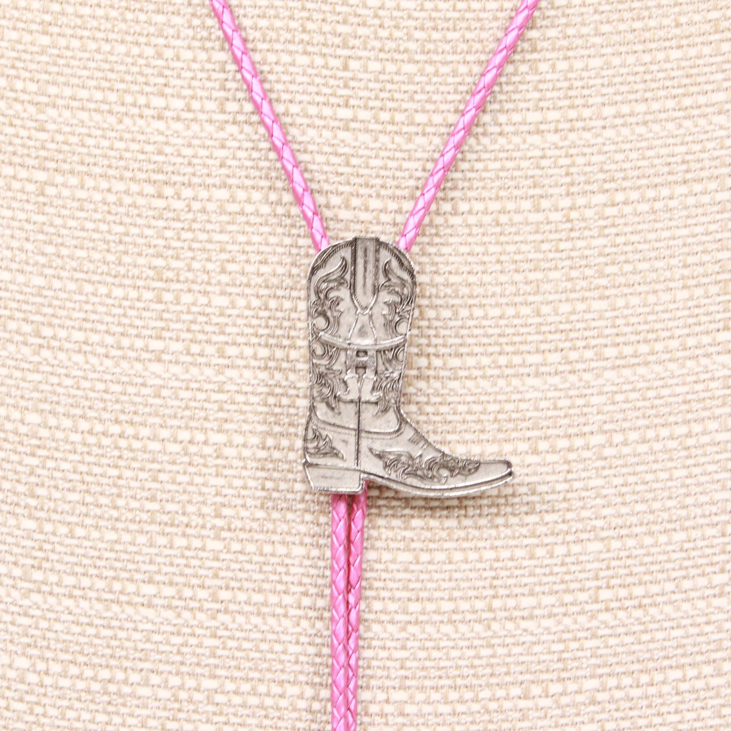 November Maker Silver Boot Bolo