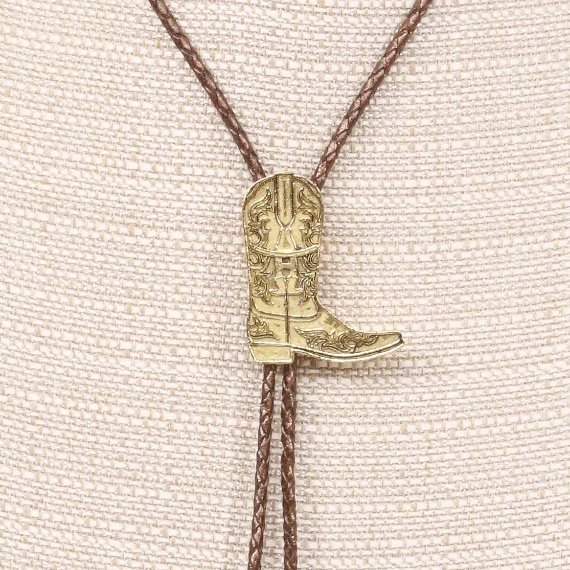 November Maker Gold Boot Bolo