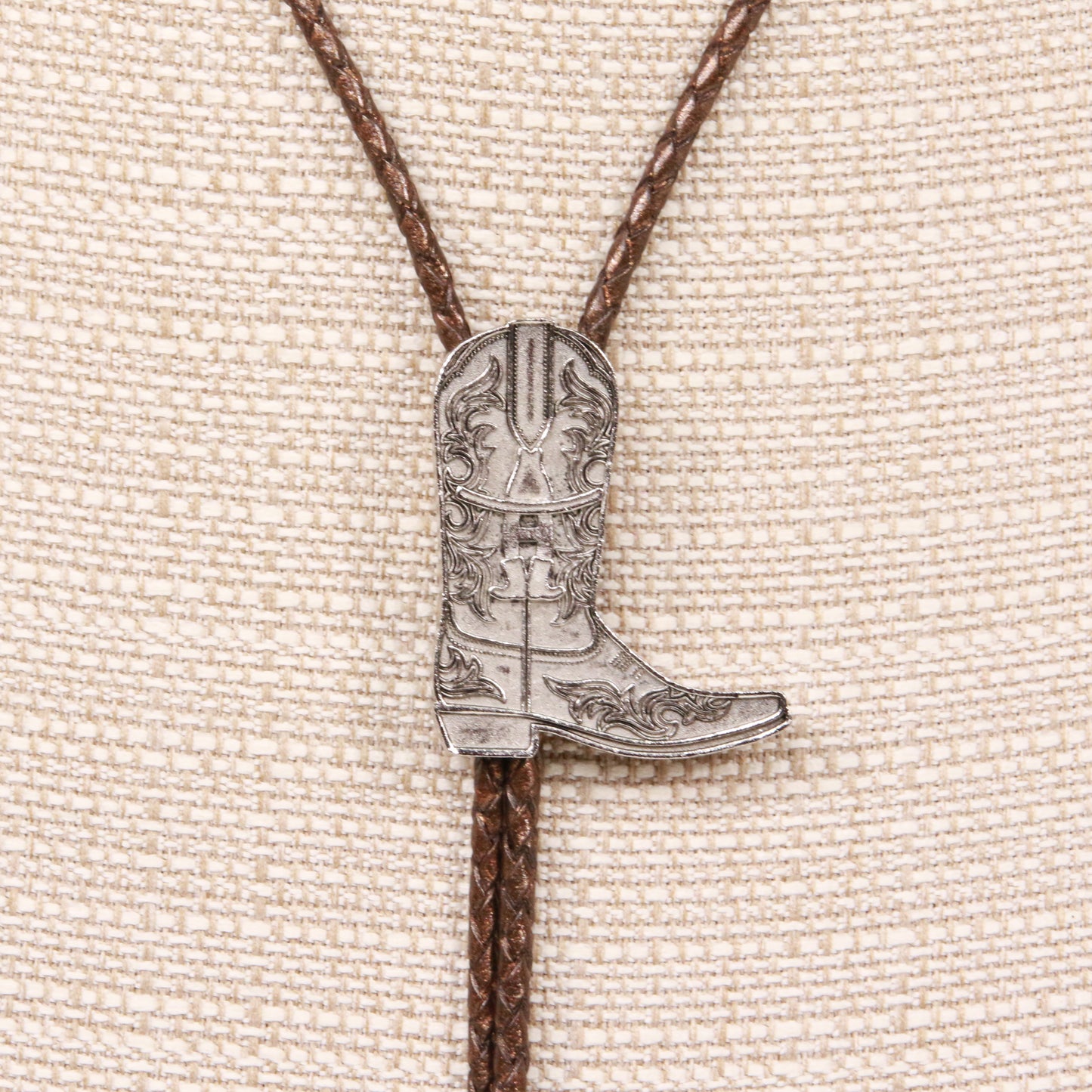 November Maker Silver Boot Bolo