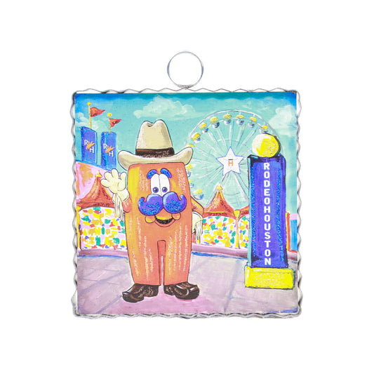 Roundtop Collection 6inx6in Art - Carnival Howdy