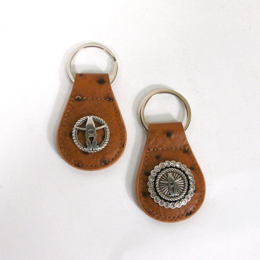 Leather Key Fob - Tan