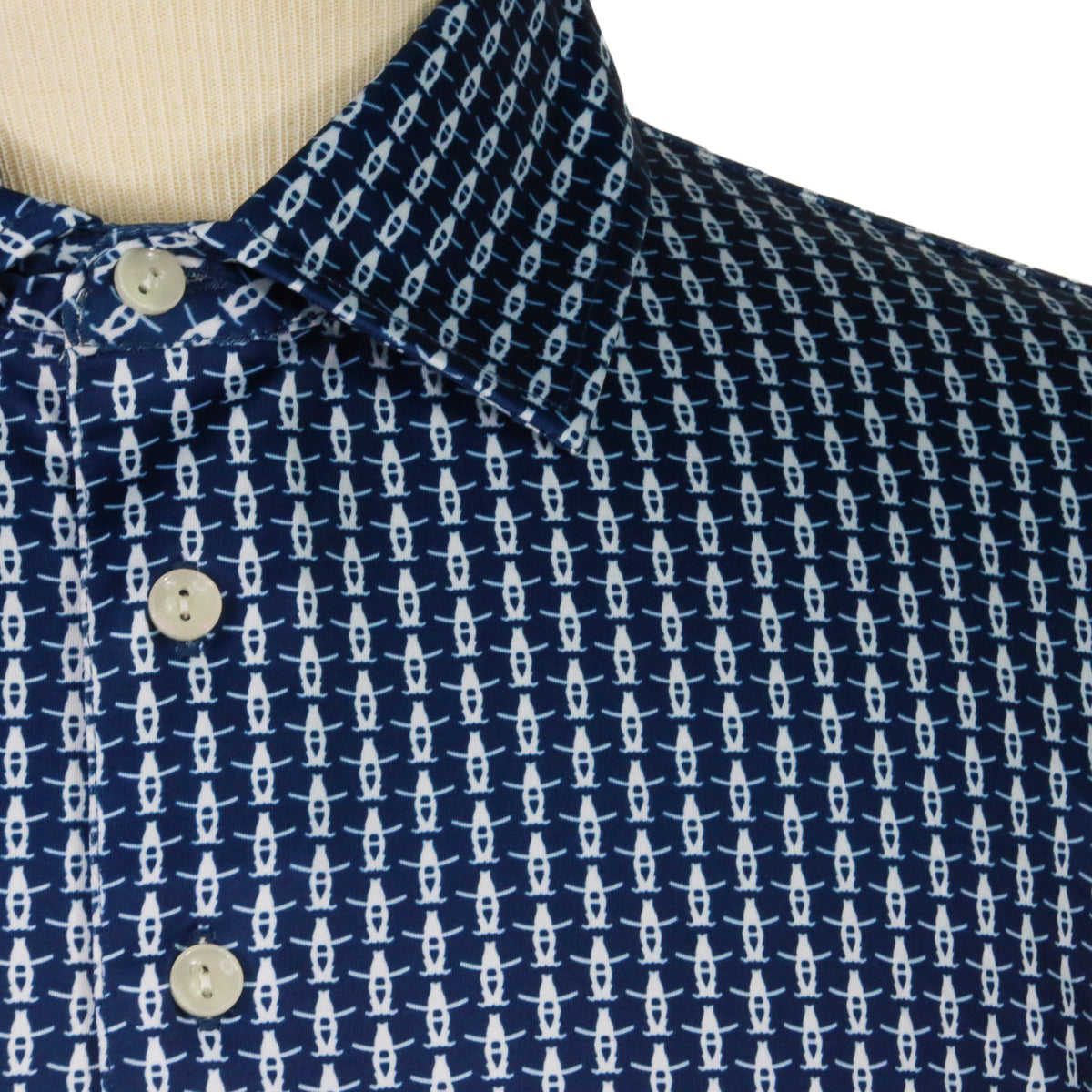 Mens Bow-H Icon Polo - Navy