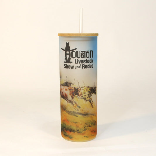 Slim Glass Tumbler 25oz - Roping