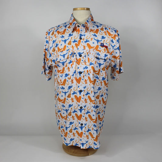 Magellan Print Fishing Shirt - White