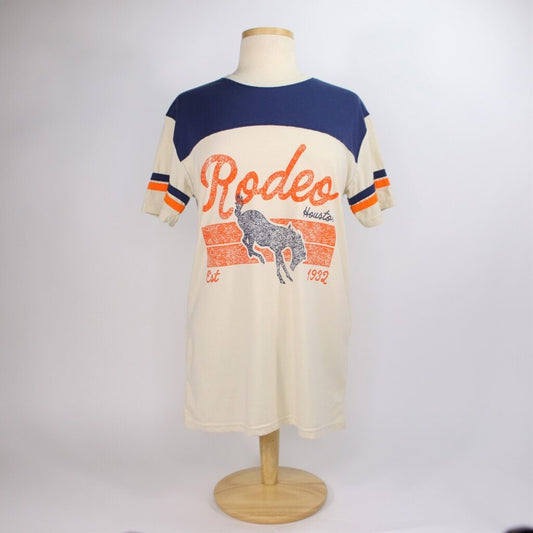 Vintage Rodeo Bronc Tee - Natural