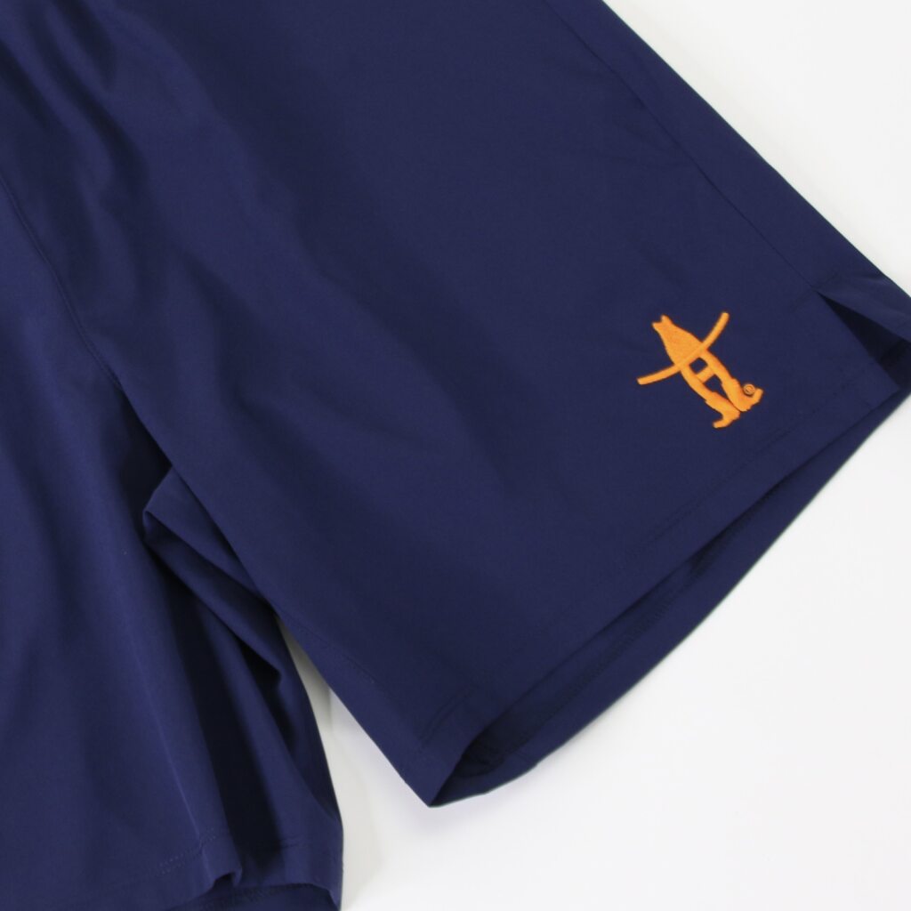 Athletic Shorts with Bow-H - Navy