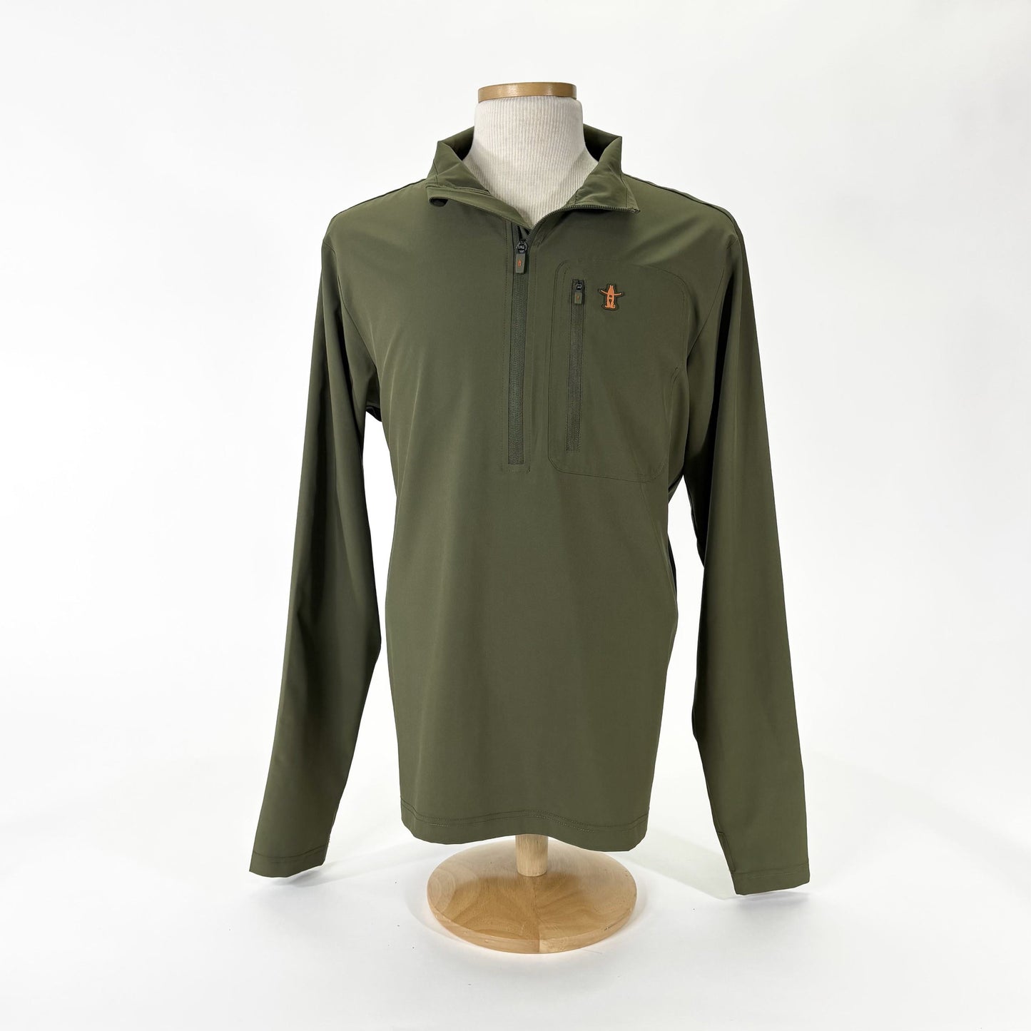 Lightweight Zip Pullover - Olive