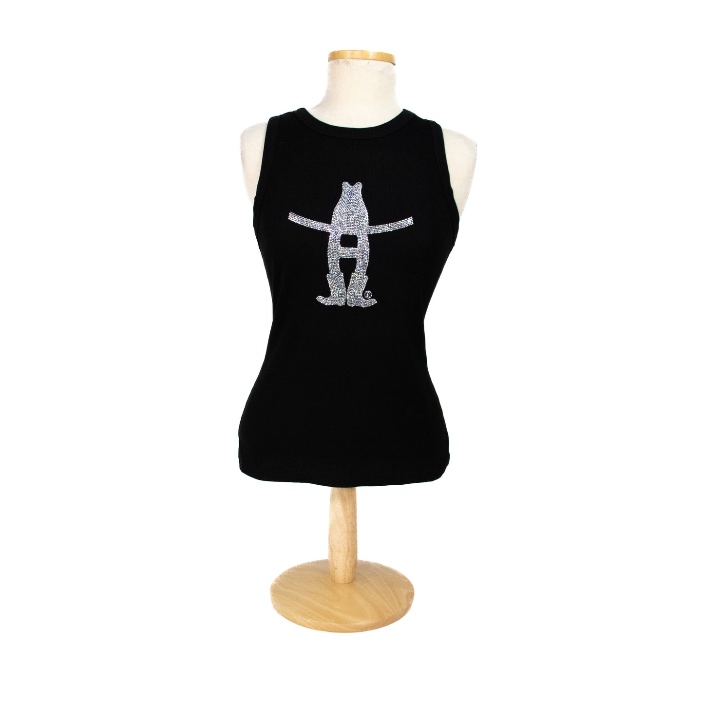 Ladies Bling Howdy Tank - Black