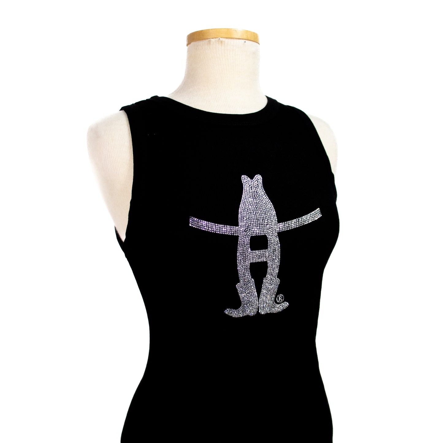 Ladies Bling Howdy Tank - Black