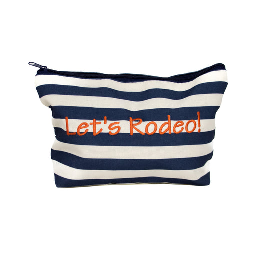 Lets Rodeo Cosmetic Pouch - Stripe