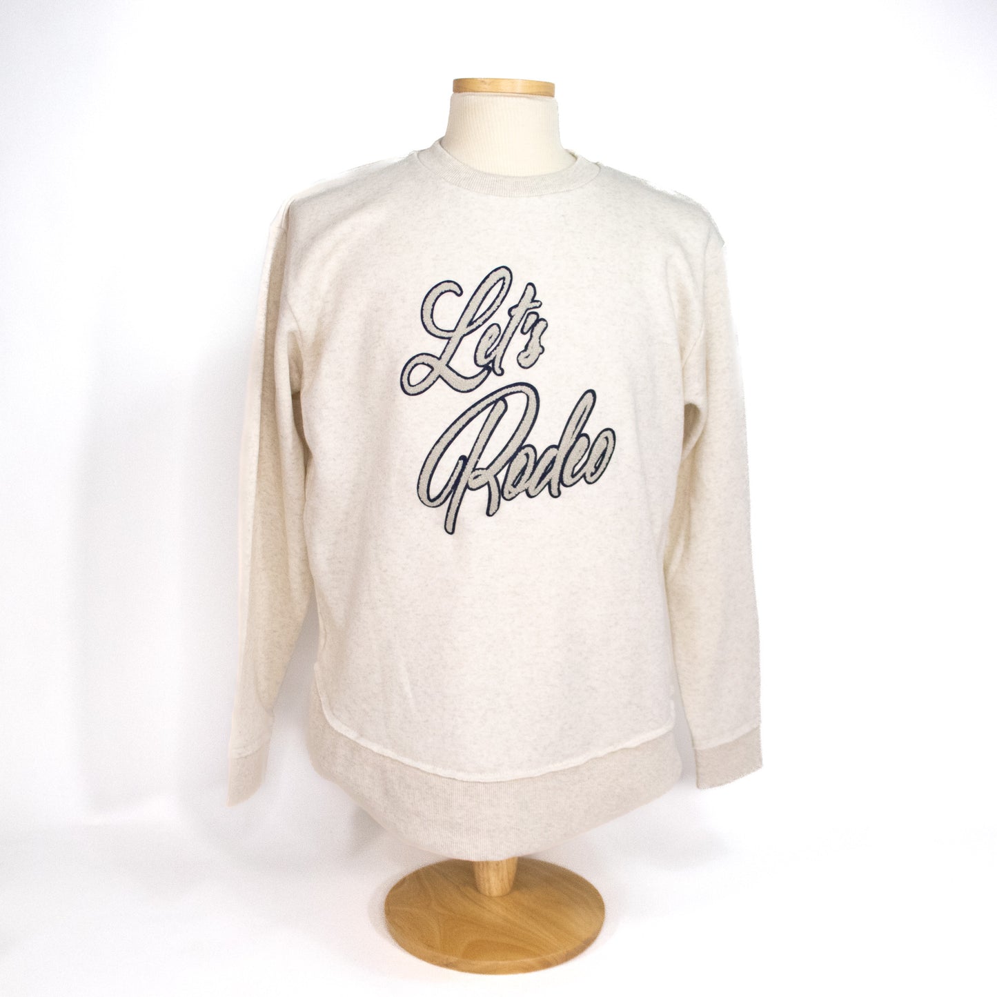 Lets Rodeo Chenille Sweatshirt - White