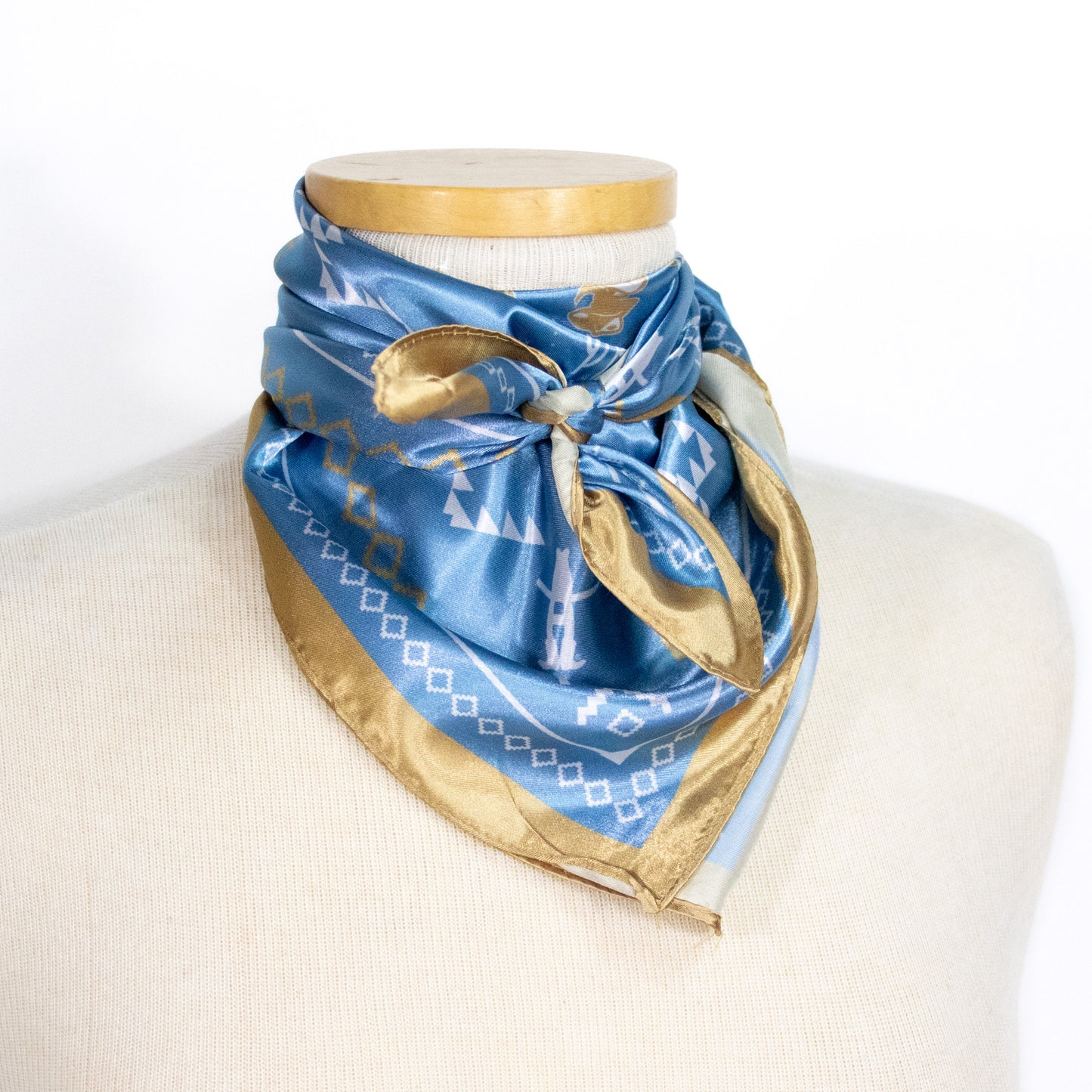 HLSR Blue Aztec Scarf