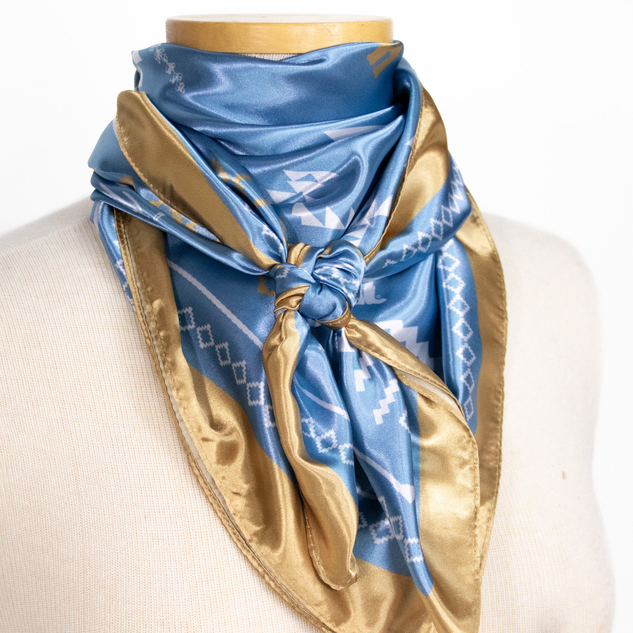 HLSR Blue Aztec Scarf – Houston Livestock Show and Rodeo™