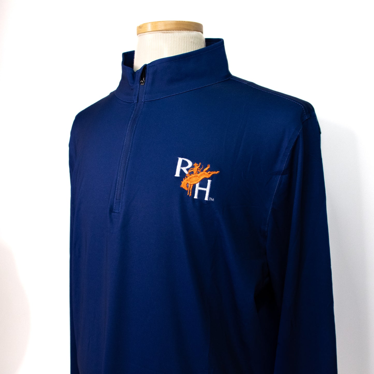 1/4 Zip RH Bronc Performance Pullover - Navy