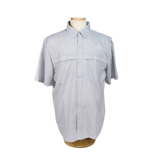 Mens Bow-H Fishing Shirt - Grey