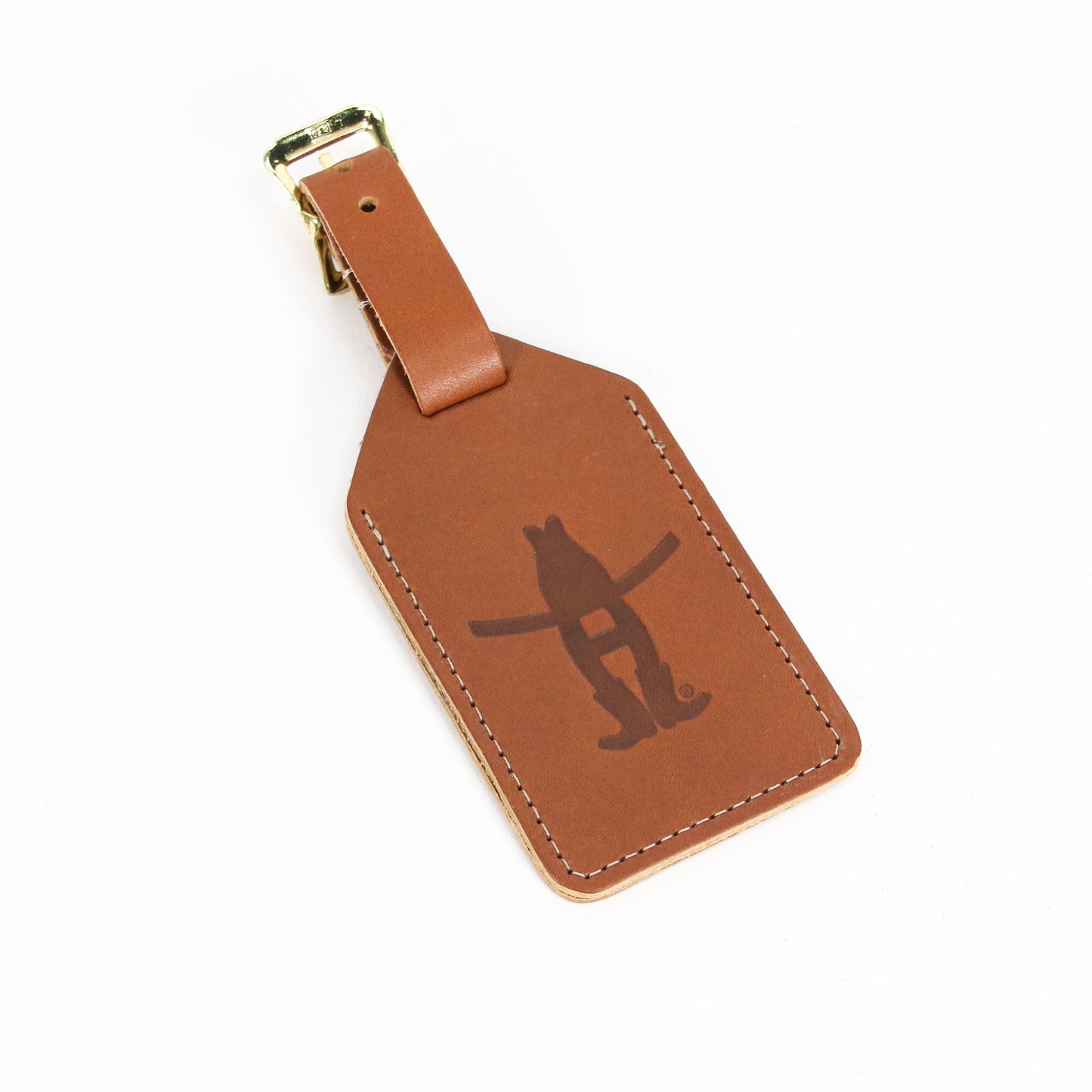 Top Grain Tanned Leather Luggage Tag