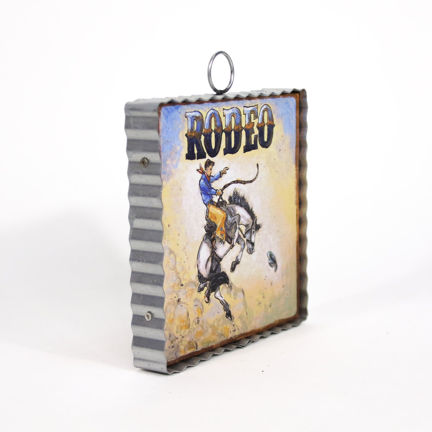 Roundtop Collection 6inx6in Art - Bronc Rider