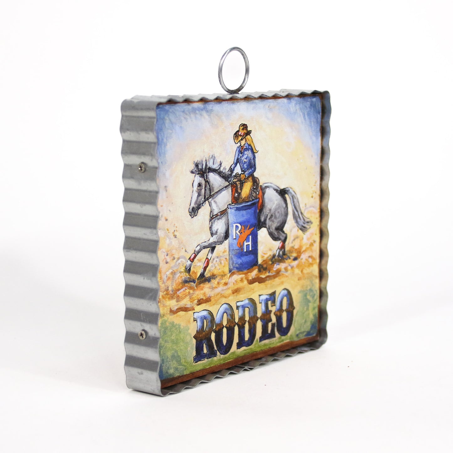 Roundtop Collection 6inx6in Art - Barrel Racer