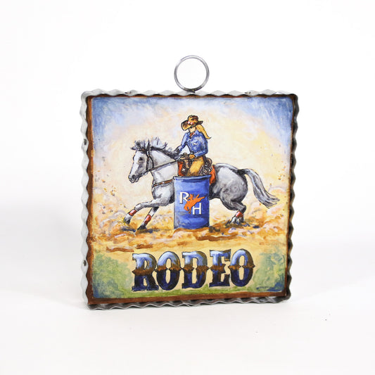 Roundtop Collection 6inx6in Art - Barrel Racer