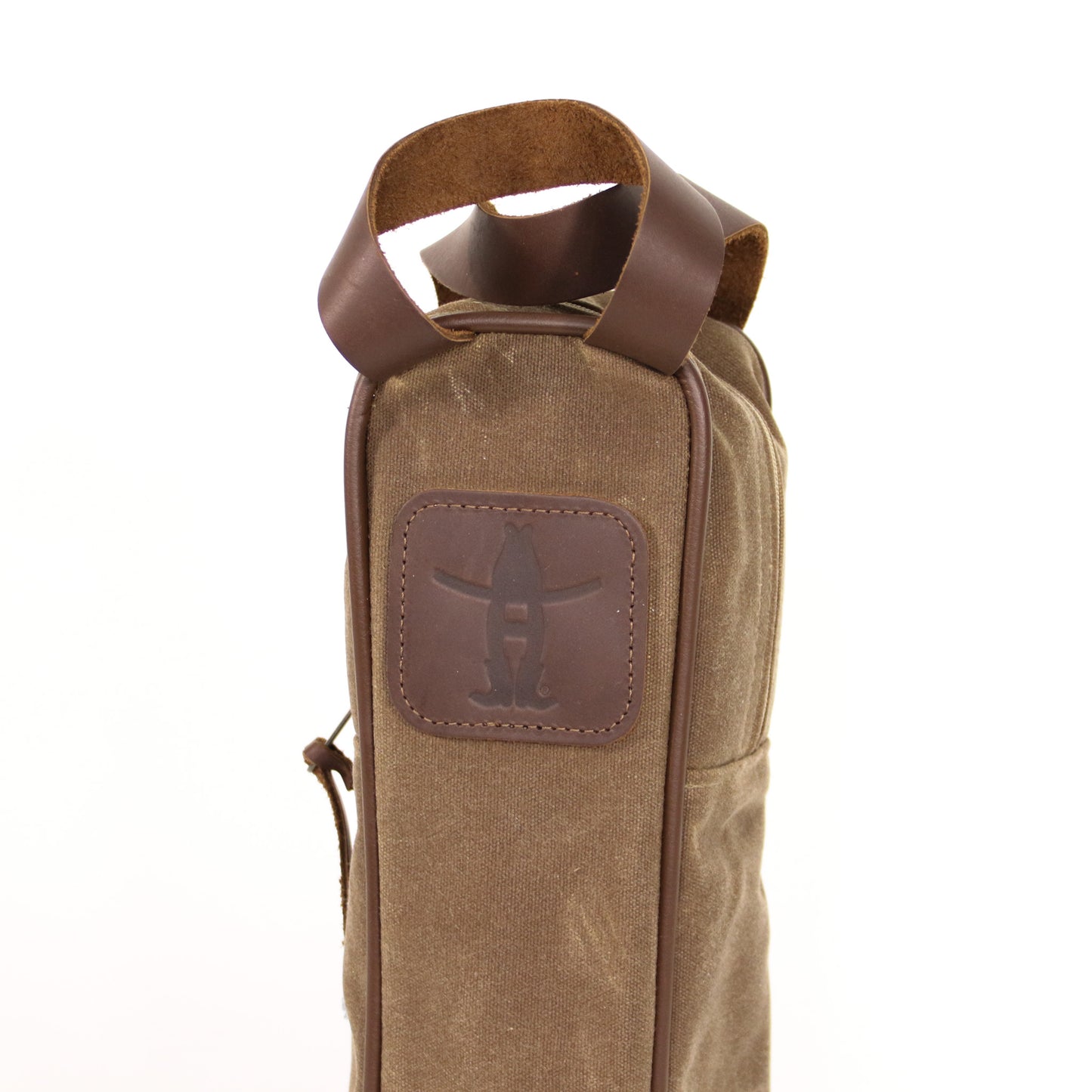 Waxed Canvas Wine Bag