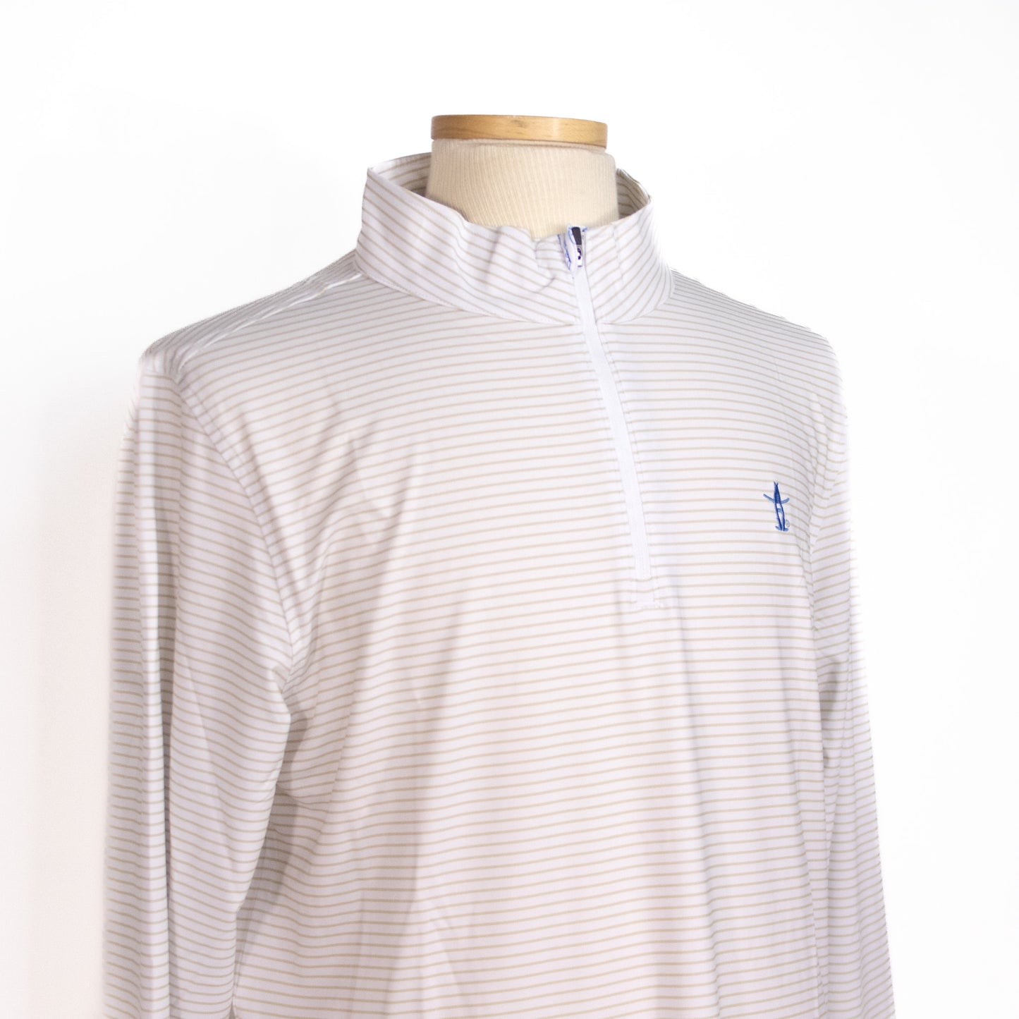 Mens Striped Pullover - Icon Placket