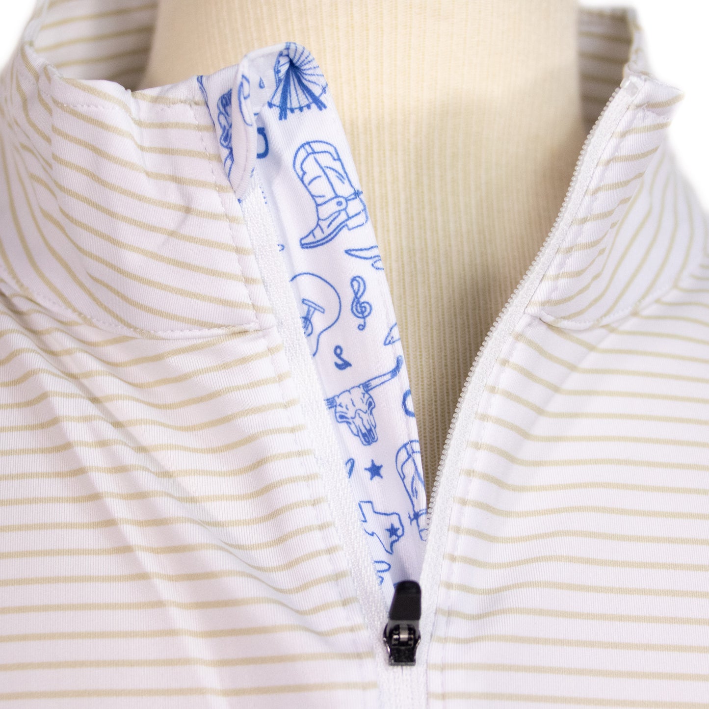 Mens Striped Pullover - Icon Placket