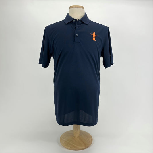 HLSR Orange Bow-H Polo - Navy