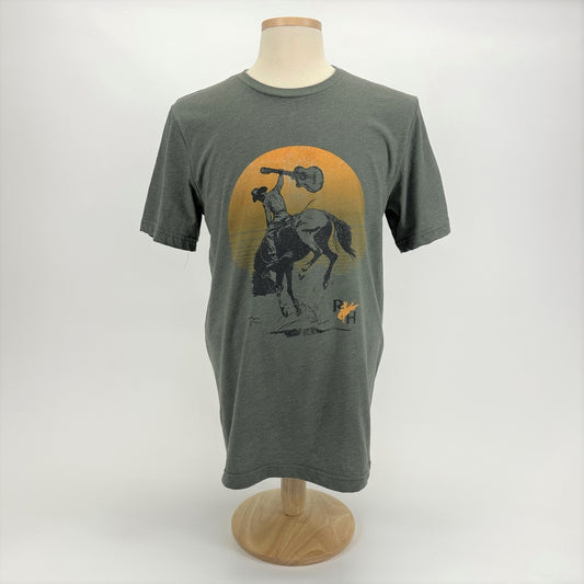 RH Bronc Sunset Tee - Brown